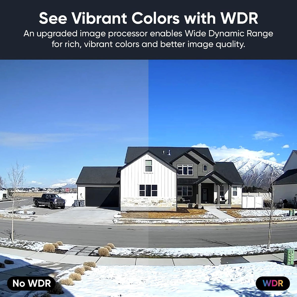 2.5K AI Security Camera, Indoor/Outdoor Cameras for Home Security, Baby Monitor & Pet Camera, Vibrant Color Night Vision, No Subscription Required