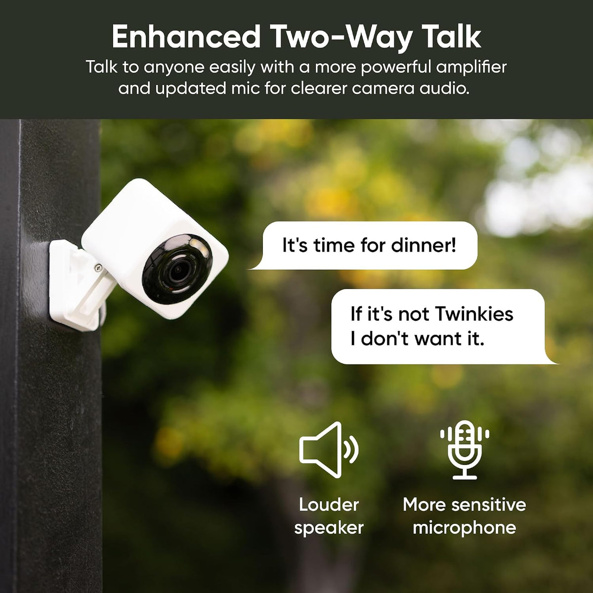 2.5K AI Security Camera, Indoor/Outdoor Cameras for Home Security, Baby Monitor & Pet Camera, Vibrant Color Night Vision, No Subscription Required