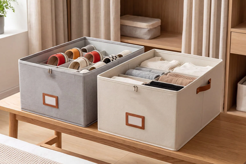 👟 Fabric Shoe Organizer Storage Box – Foldable, Large Capacity, Dustproof & Breathable for Closet & Bedroom 🧺✨